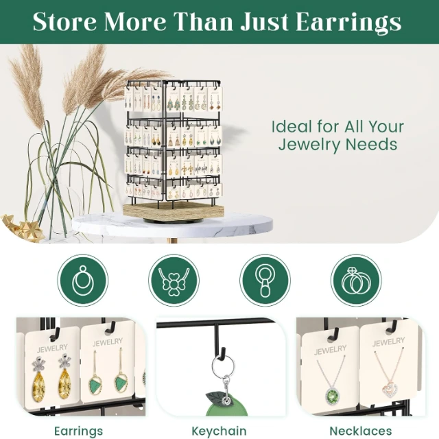 Eye-Catching Jewelry Display Hanging | Hanging Displays to Impress with Your Jewelry Showcases - hanging earring display2