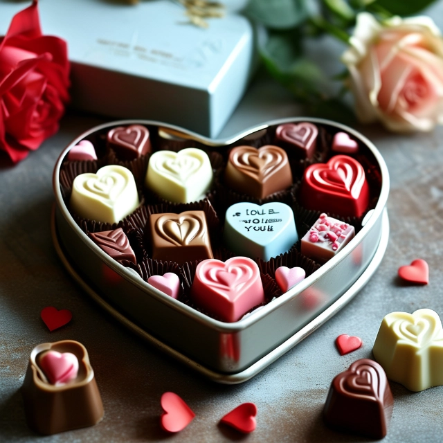 Heart Chocolate Box - Irresistible Chocs in Symbolic Heart, Expressing Love from First Bite - heart chocolate box 5