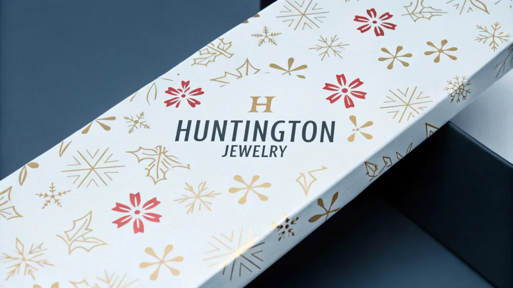 Top 7 Holiday Packaging Styles for Huntington Jewelry Pieces - holiday packaging box for huntington jewelry