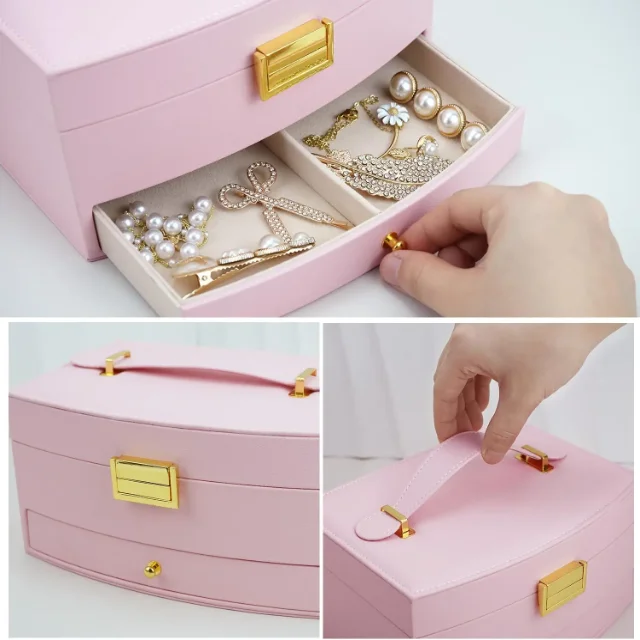 Premium-Quality Drawer-Style Jewelry Boxes I Featuring Customizable Exteriors & Soft Linings - jewelry box 133