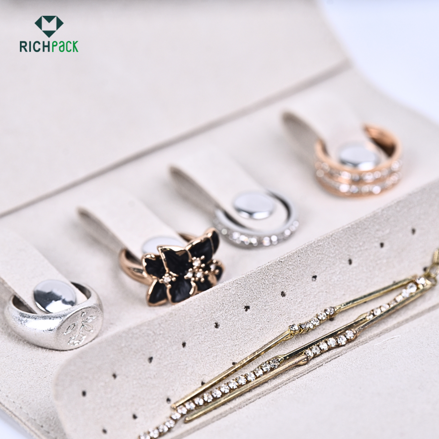 Large Zipper Pouches for Travel | Versatile Solutions with Customizable Compartments - jewelry packaging bag 2