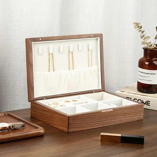 Spacious Large Wooden Jewelry Box - A Beautiful Blend of Function & Sophistication - large wooden jewelry box2 (1)