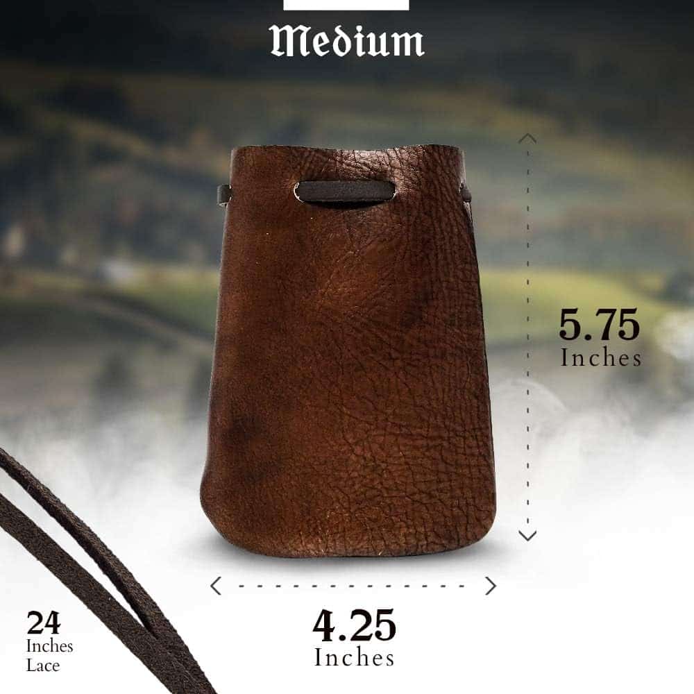 Leather Pouch Necklace | Stylish, Durable, and Protective Jewelry Storage - leather pouch necklace1