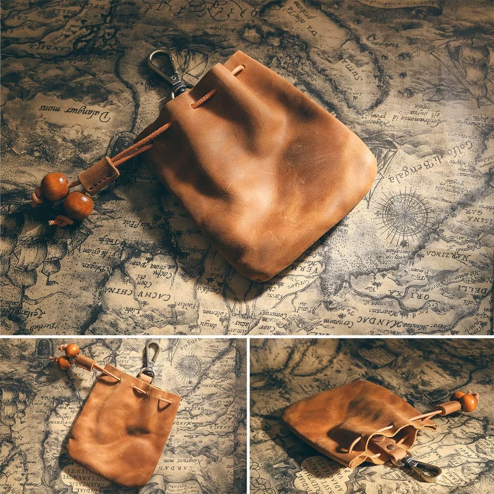 Leather Pouch Necklace | Stylish, Durable, and Protective Jewelry Storage - leather pouch necklace4