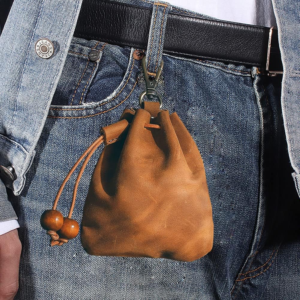 Leather Pouch Necklace | Stylish, Durable, and Protective Jewelry Storage - leather pouch necklace5