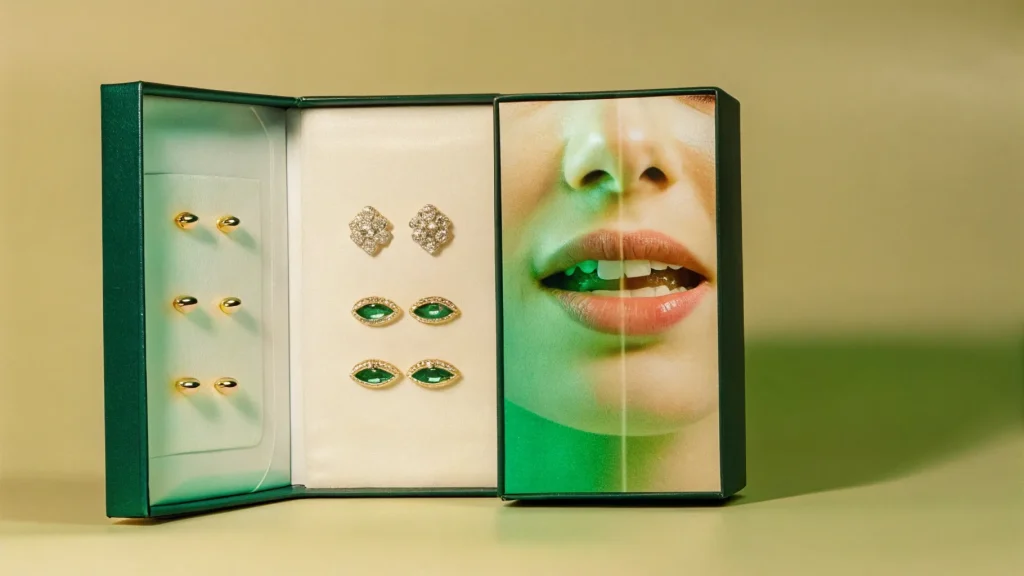 Find Your Niche Vertical Labret Jewellery Packaging at Richpack - lip and labret jewellery pacakging box
