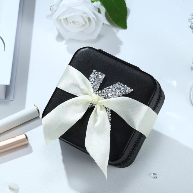 Monogrammed Leather Jewelry Box - Skillfully Handmade with Intricate Monogram Details. - monogrammed leather jewelry box2