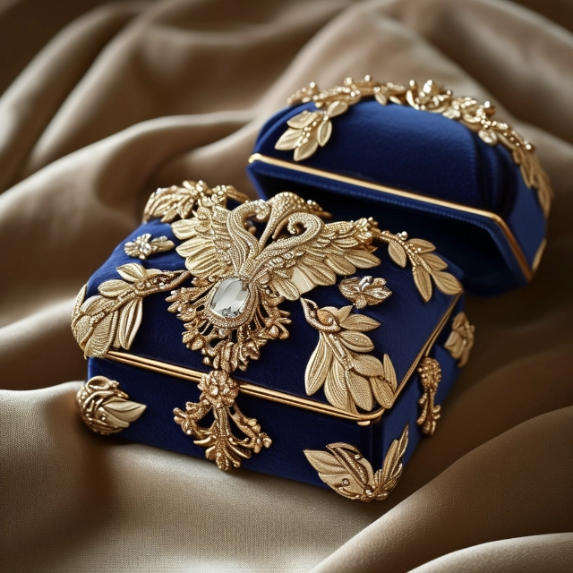 Prince Albert Jewelry Packaging: Regal Details & Luxe Materials for Precious Jewelry Display. - prince albert jewelry box1