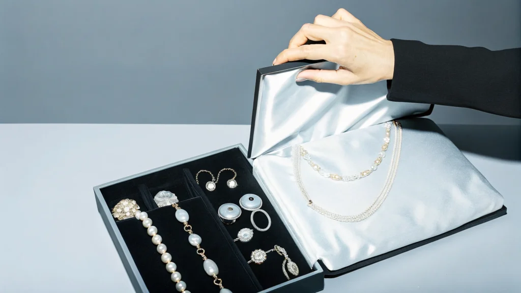 Jewelry Packaging with Velvety vs. Soft Fabric Linings: Which Offers More Premium Feel? - right lining for your jewelry box fashion photogra