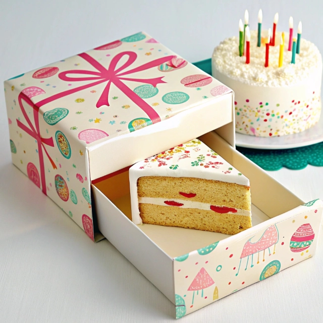 Surprise Cake Box: Hidden Drawer for Extras, Safe for Cakes, Party Essential - surprise cake box with drawer (2)