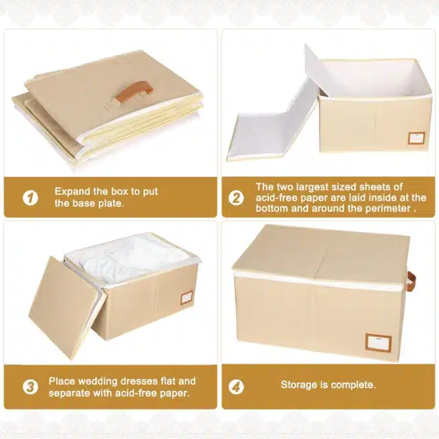 Wedding Dress Preservation Box - Preserve Memories! Shield Gown with Tech & Style - wedding dress preservation box4