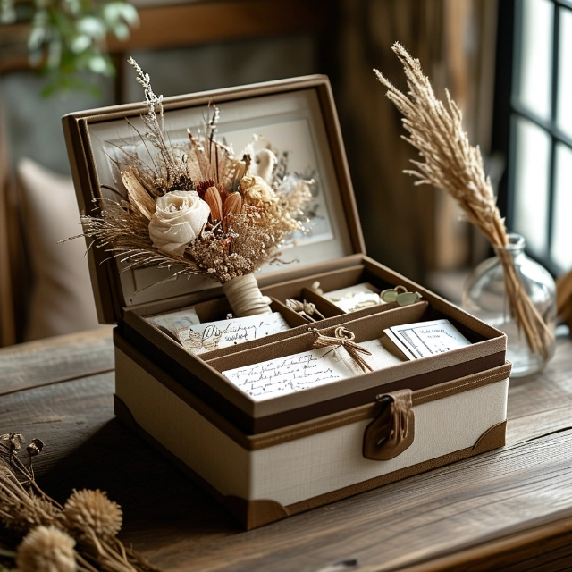 Richpack Keepsake Box - Fine, stores wedding mementos丨Preserve precious memories - wedding keepsake box 3