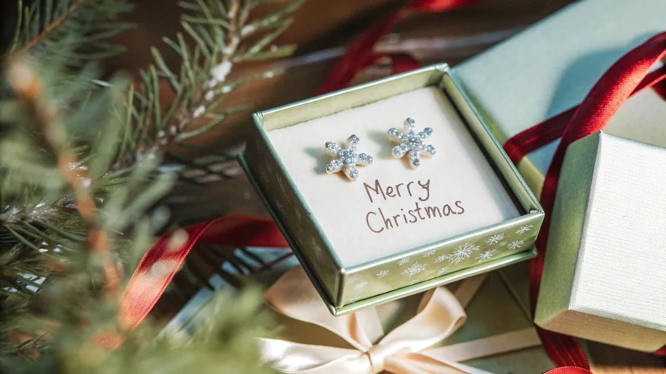 winter holiday packaging for jewelry