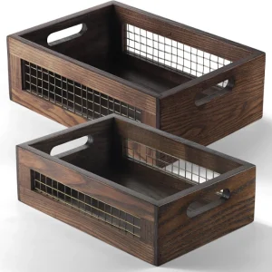 Versatile Wooden Hamper Box - Handcrafted with Precision, a Multi-Functional Delight - wooden hamper box2