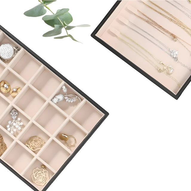 Versatile Stackable Jewelry Storage - Solutions for Maximum Space Utilization - Stackable jewelry trays with lids2