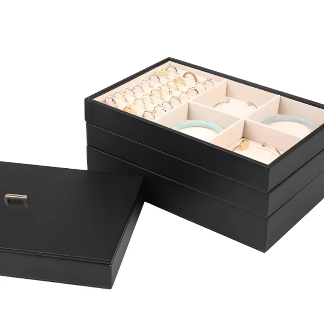 Versatile Stackable Jewelry Storage - Solutions for Maximum Space Utilization - Stackable jewelry trays with lids4