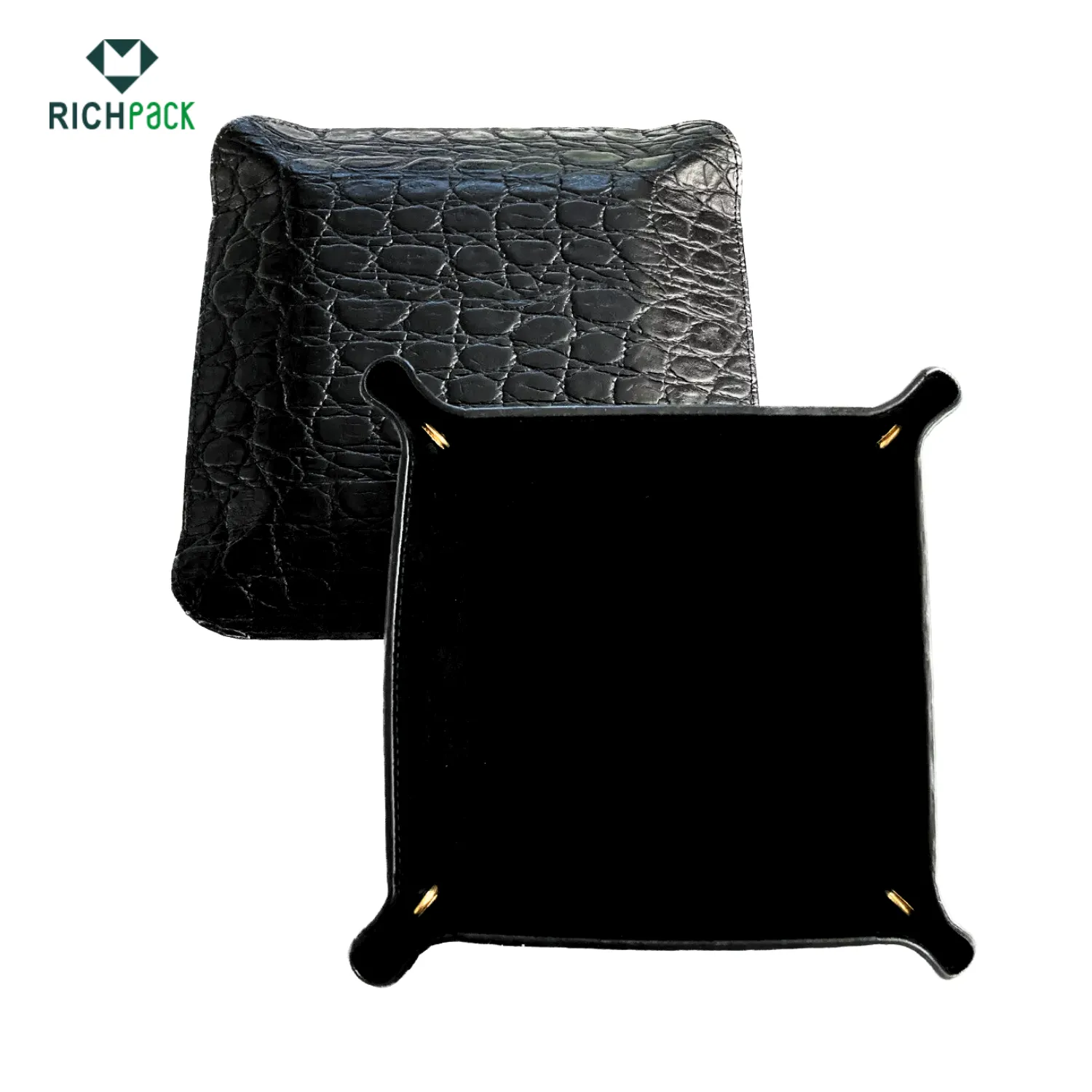 black leather jewelry trays 001