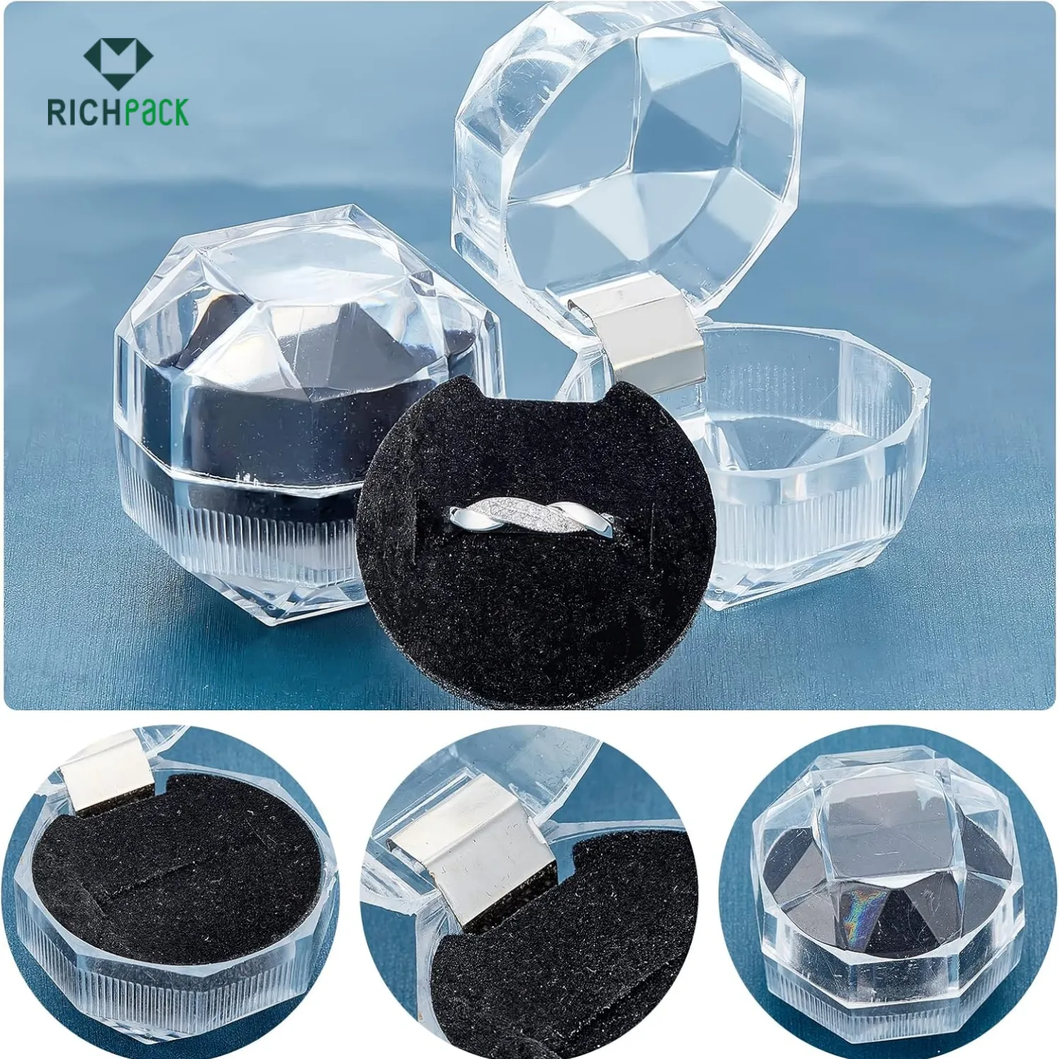 clear plastic ring box 001