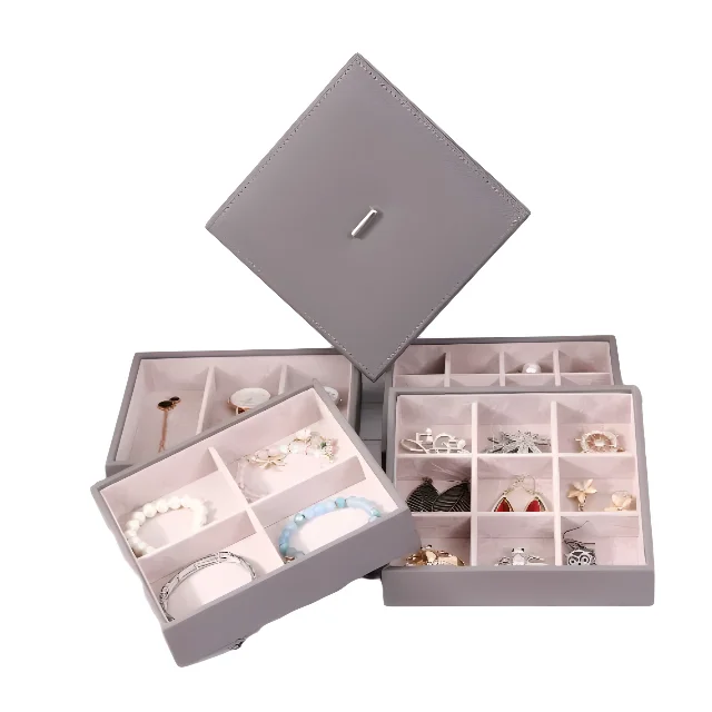 Versatile Stackable Jewelry Storage - Solutions for Maximum Space Utilization - jewelry tray with lid2