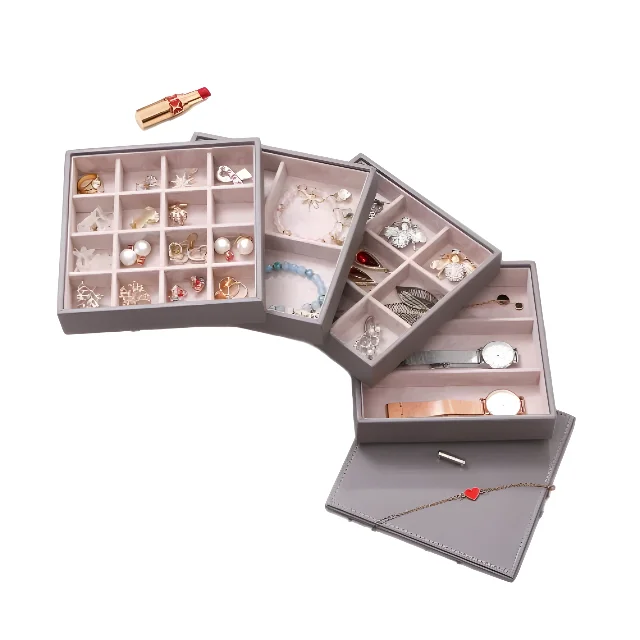 Versatile Stackable Jewelry Storage - Solutions for Maximum Space Utilization - jewelry tray with lid5
