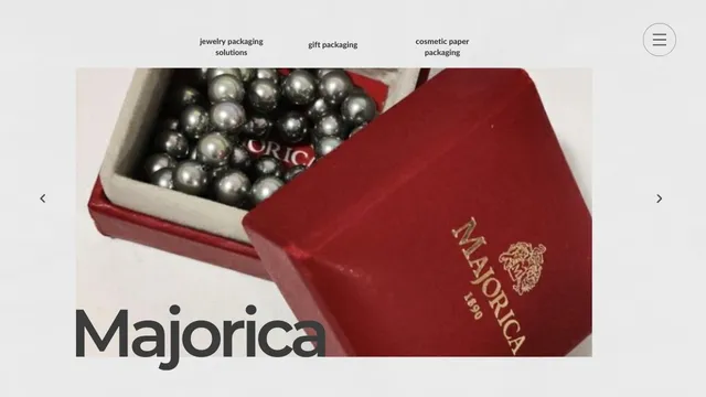 Packaging Manufacture - majorica classic jewelry box