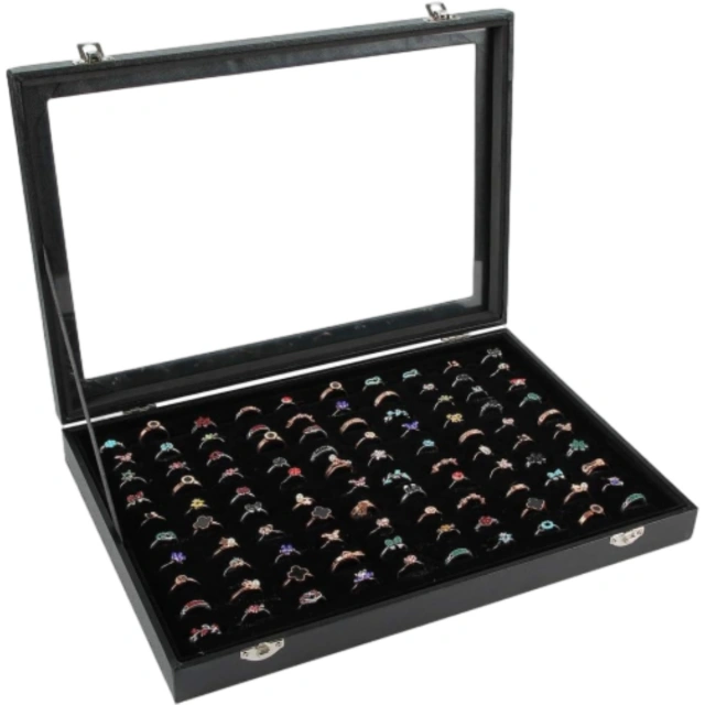 Sophisticated Ring Display Case - Richpack's Exquisite Jewelry Showcase - ring display case