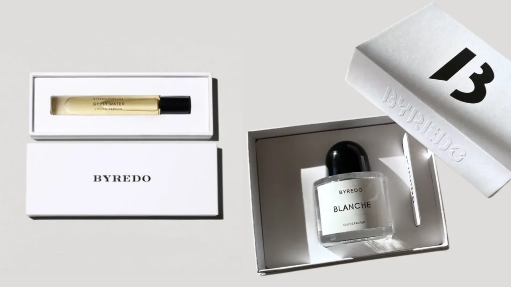 Byredo's perfume packaging
