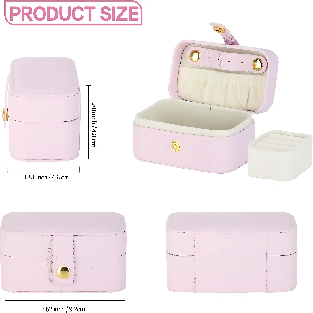 Compact and Functional Travel Jewelry Case Small - Secure Your Jewelry on Journeys - compact travel jewelry case2