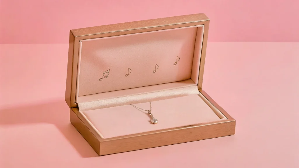 custom music necklace box ideas