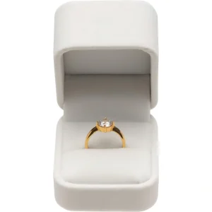 بسته بندی ممتاز برای دستبندهای طلای 18 عیار جواهرات ظریف - محافظ و سبک بی نظیر - حلقه های جواهرات جعبه طلای سفید 2