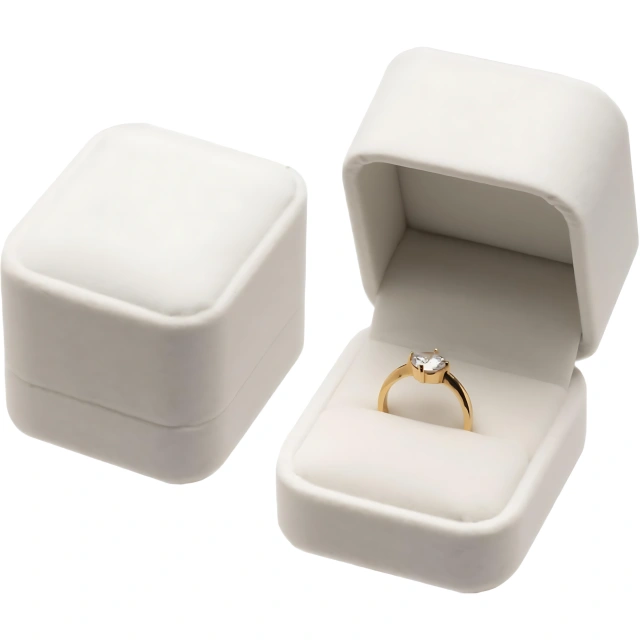 Premium Packaging for Fine Jewelry 18K Gold Bracelets - Unparalleled Protection & Style - jewelry rings white gold box 3