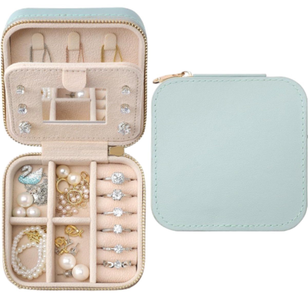 Compact Jewelry Travel Case Small -  Effortlessly Shield Your Valuable Jewelry During Journeys - jewelry travel case small 3