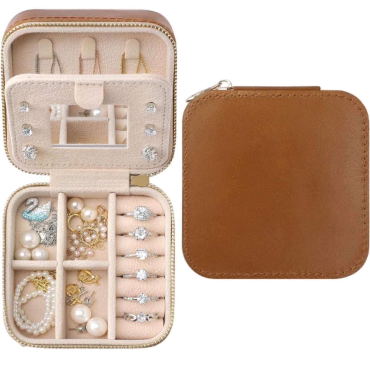 Compact Jewelry Travel Case Small -  Effortlessly Shield Your Valuable Jewelry During Journeys - jewelry travel case small 6