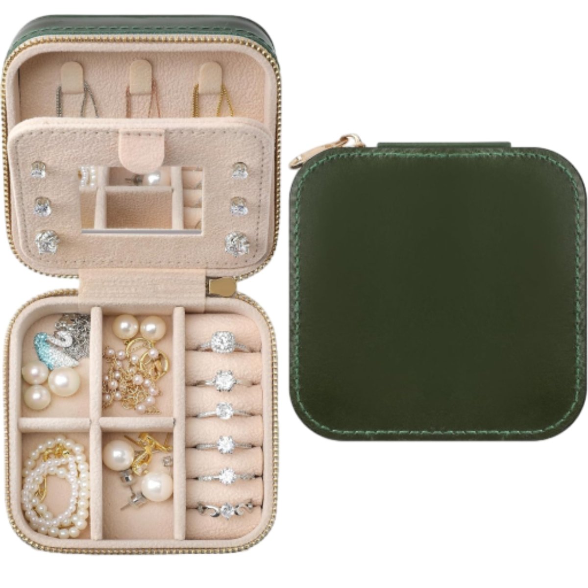 Compact Jewelry Travel Case Small -  Effortlessly Shield Your Valuable Jewelry During Journeys - jewelry travel case small