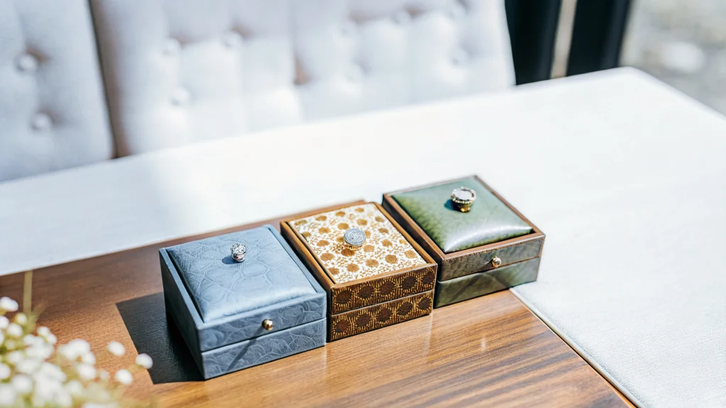 leather keepsake boxes