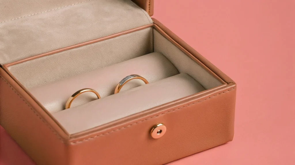 leather ring box