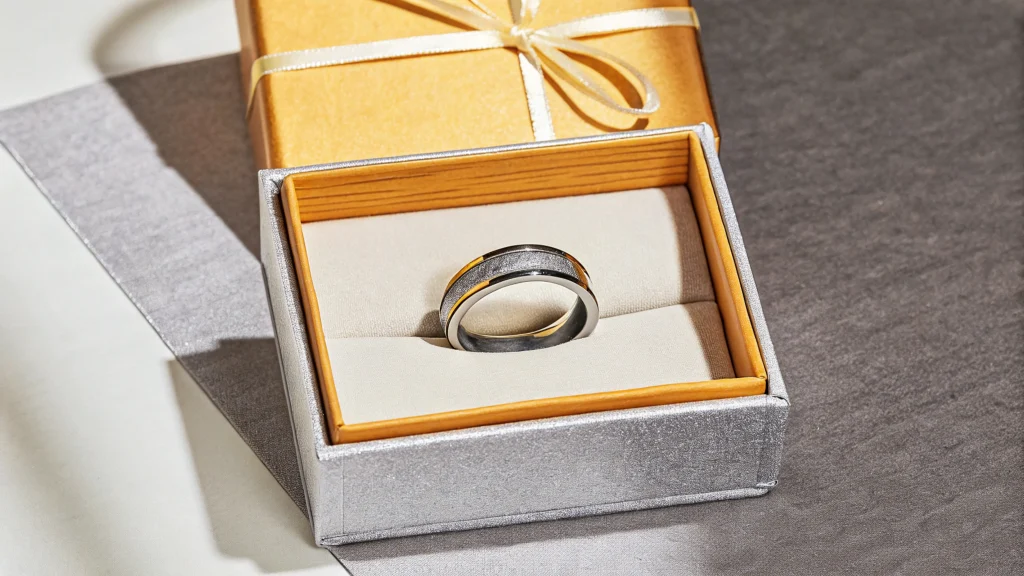 men ring necklace box gift box