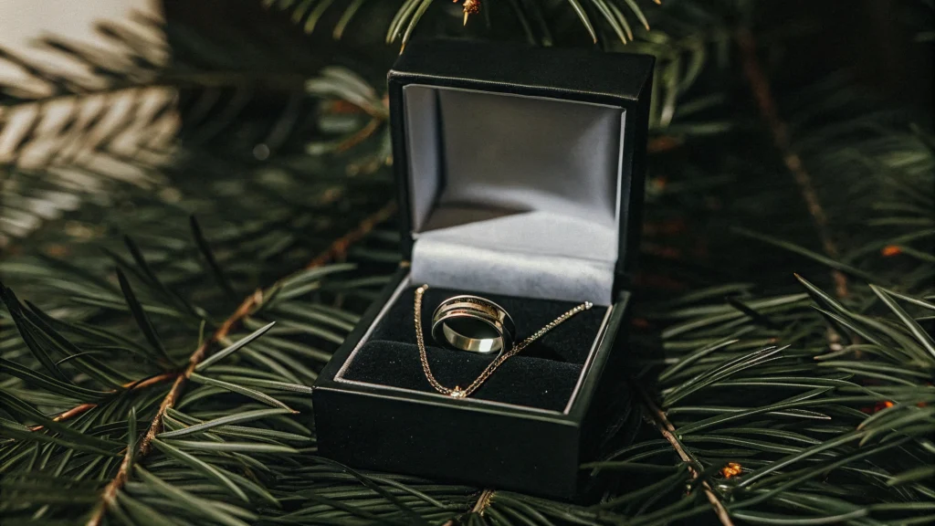 men ring necklace box gift packaging 03