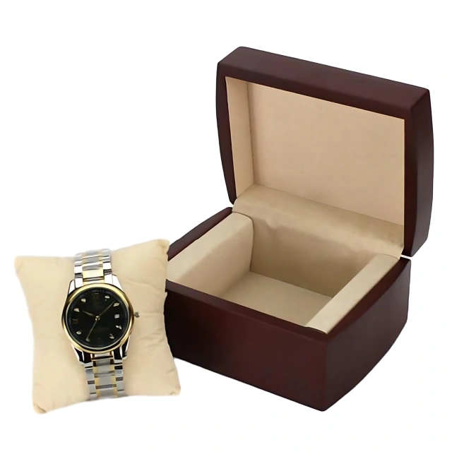 Upgrade Men's Watch Storage - Discover Richpack's PU Leather Single Watch Case Wristwatch Jewelry Storage Display Holder Cases for Men - mens wooden jewelry box 5