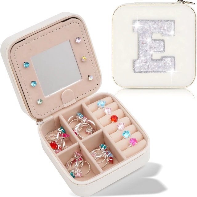 Glamorous Mini Travel Jewelry Box: Effortlessly Organize Your Precious Jewelry on Every Adventure - mini travel jewelry box1