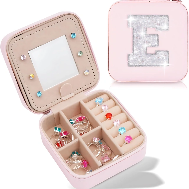 Glamorous Mini Travel Jewelry Box: Effortlessly Organize Your Precious Jewelry on Every Adventure - mini travel jewelry box3