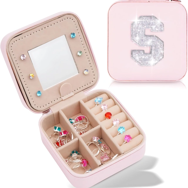 Glamorous Mini Travel Jewelry Box: Effortlessly Organize Your Precious Jewelry on Every Adventure - mini travel jewelry box4
