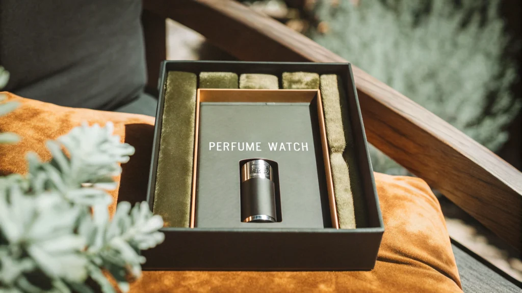 perfume watch gift boxes packaging for men