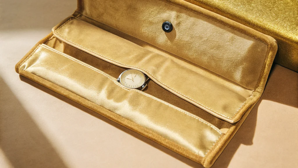 satin velvet pouch for watch