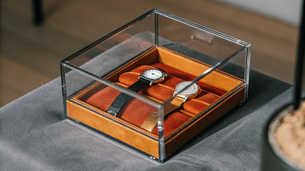 transparent acrylic box h for watch