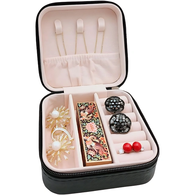 Adorable and Practical Travel Jewelry Case Mini - Keep Your Jewels Safe on Trips - travel jewelry case mini 3