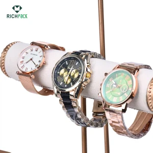 3 bar bronze jewelry display for watches and earrings 002