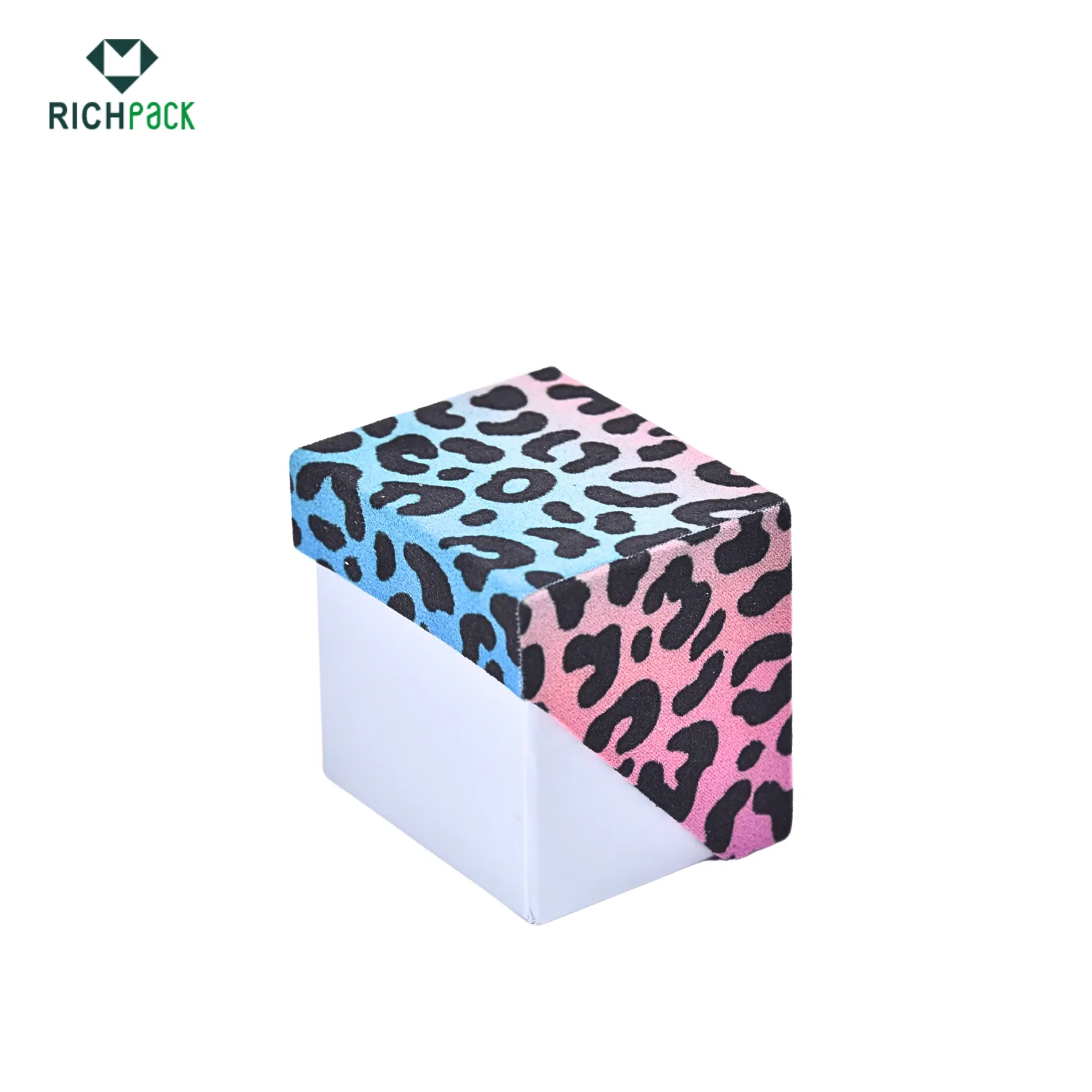 Leopard print flocked earring box 001