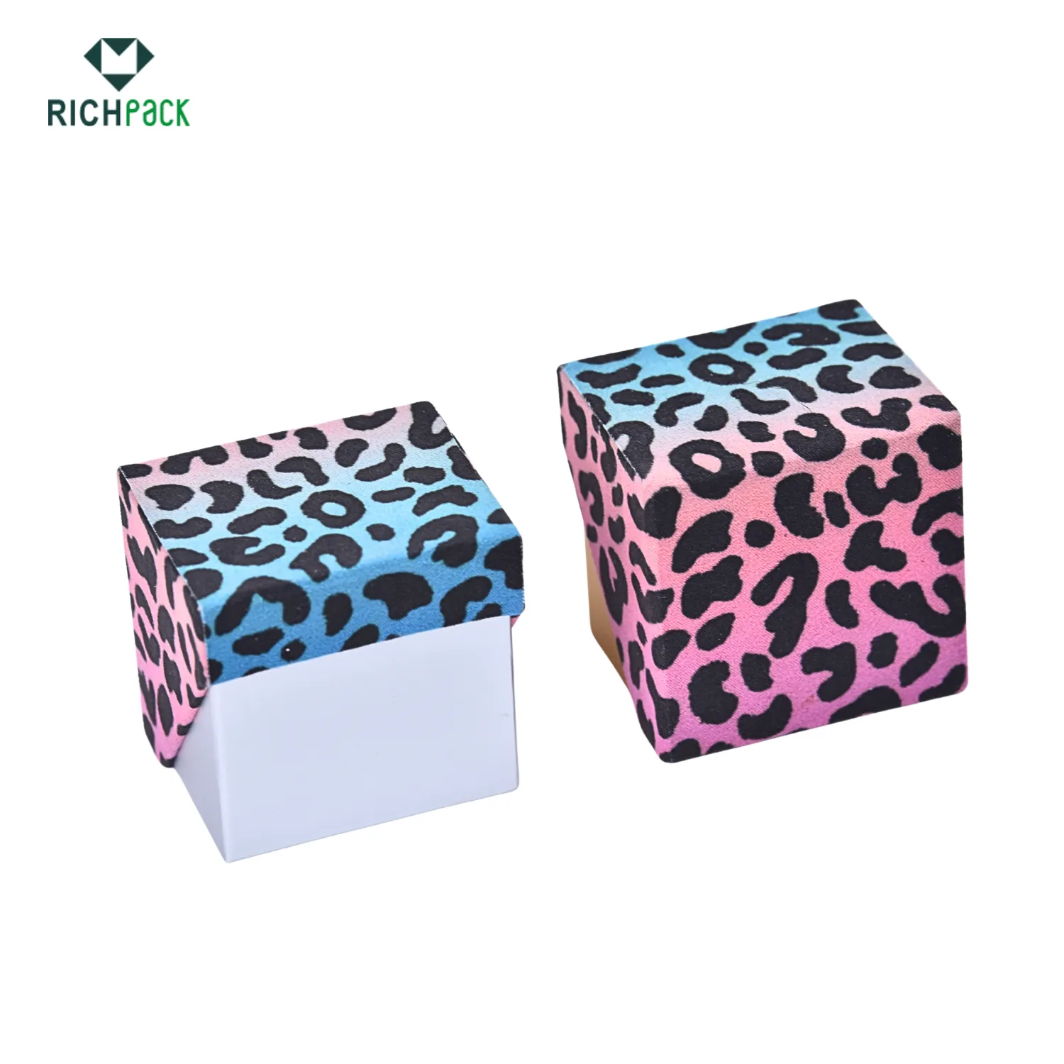 Leopard print flocked earring box 002