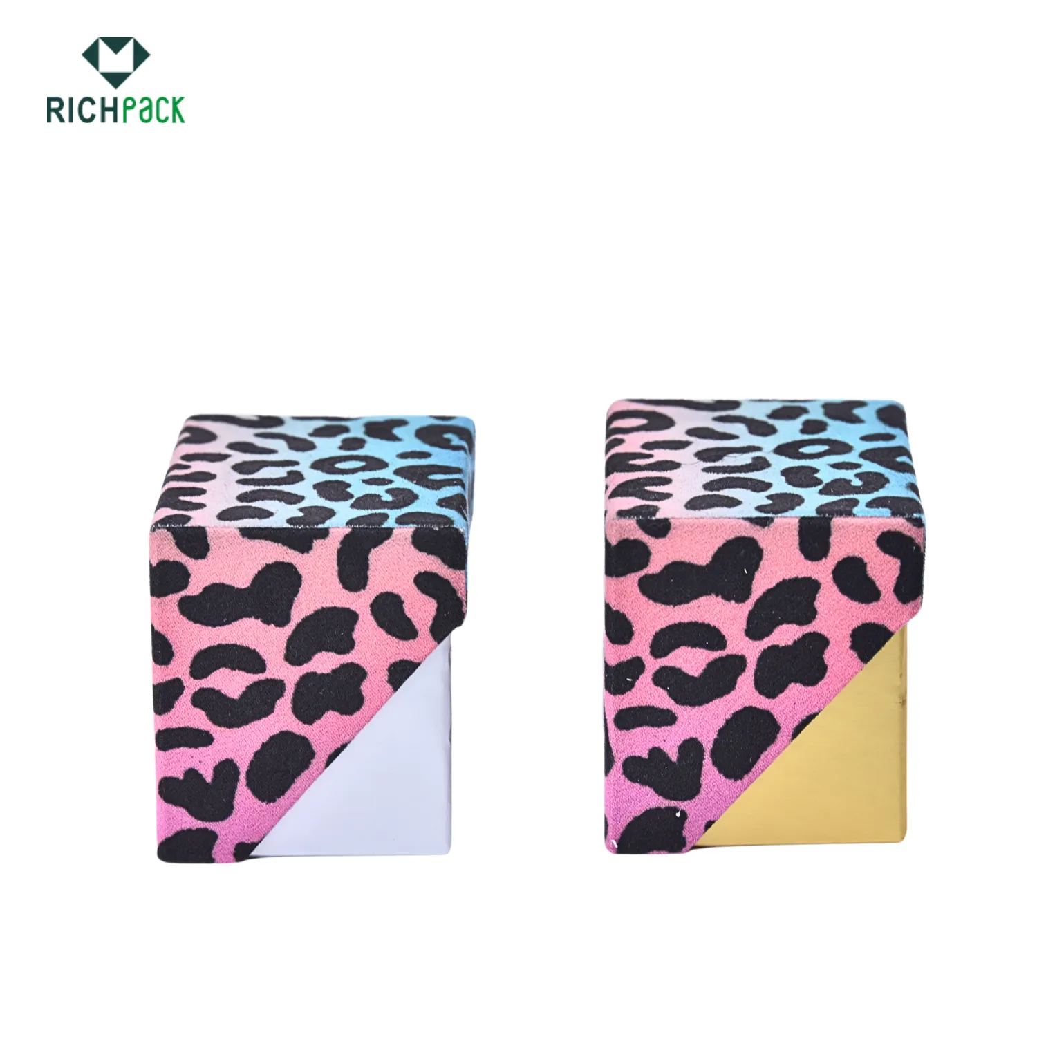 Leopard print flocked earring box 003